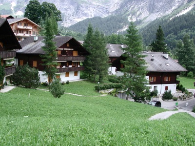 Ferienwohnung in Grindelwald Ansicht von Westen